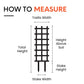 Measuring instructions for ladder trellis.
