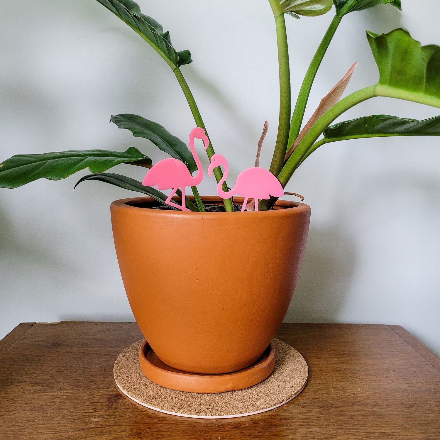 flamingo indoor plant Pink Flamingo Indoor Plant Accessory Stake