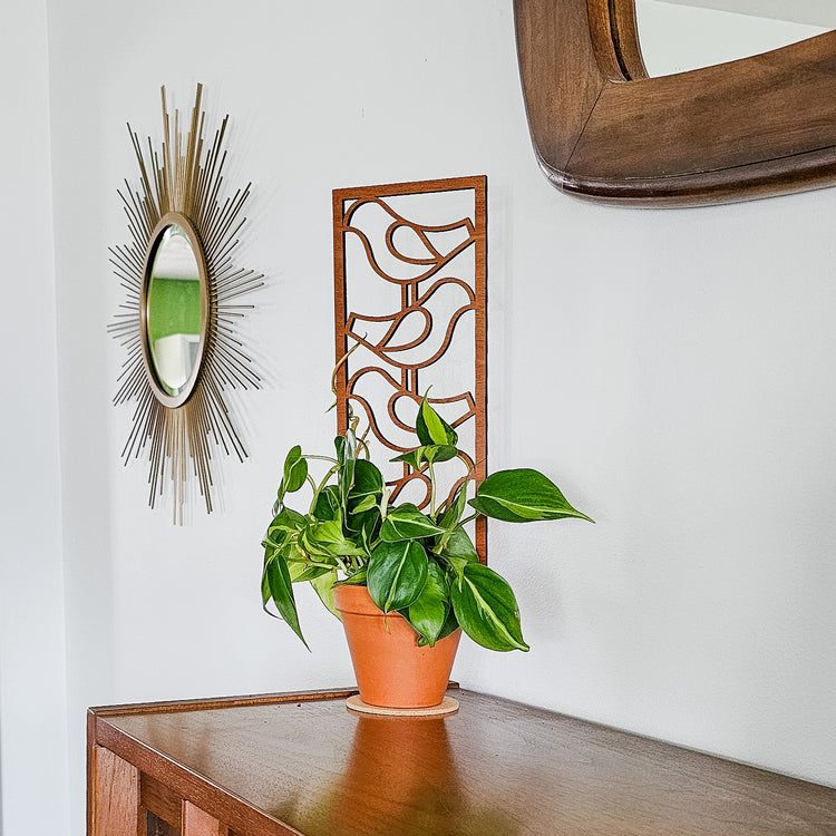 trellis hanging plants Indoor Plant Trellis – Mid Century Modern Design – Plant Gifts & Decor Large (best for 6-7 inch pots)