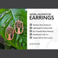 Morel Mushroom Earrings - Wood Dangle Plant Earrings