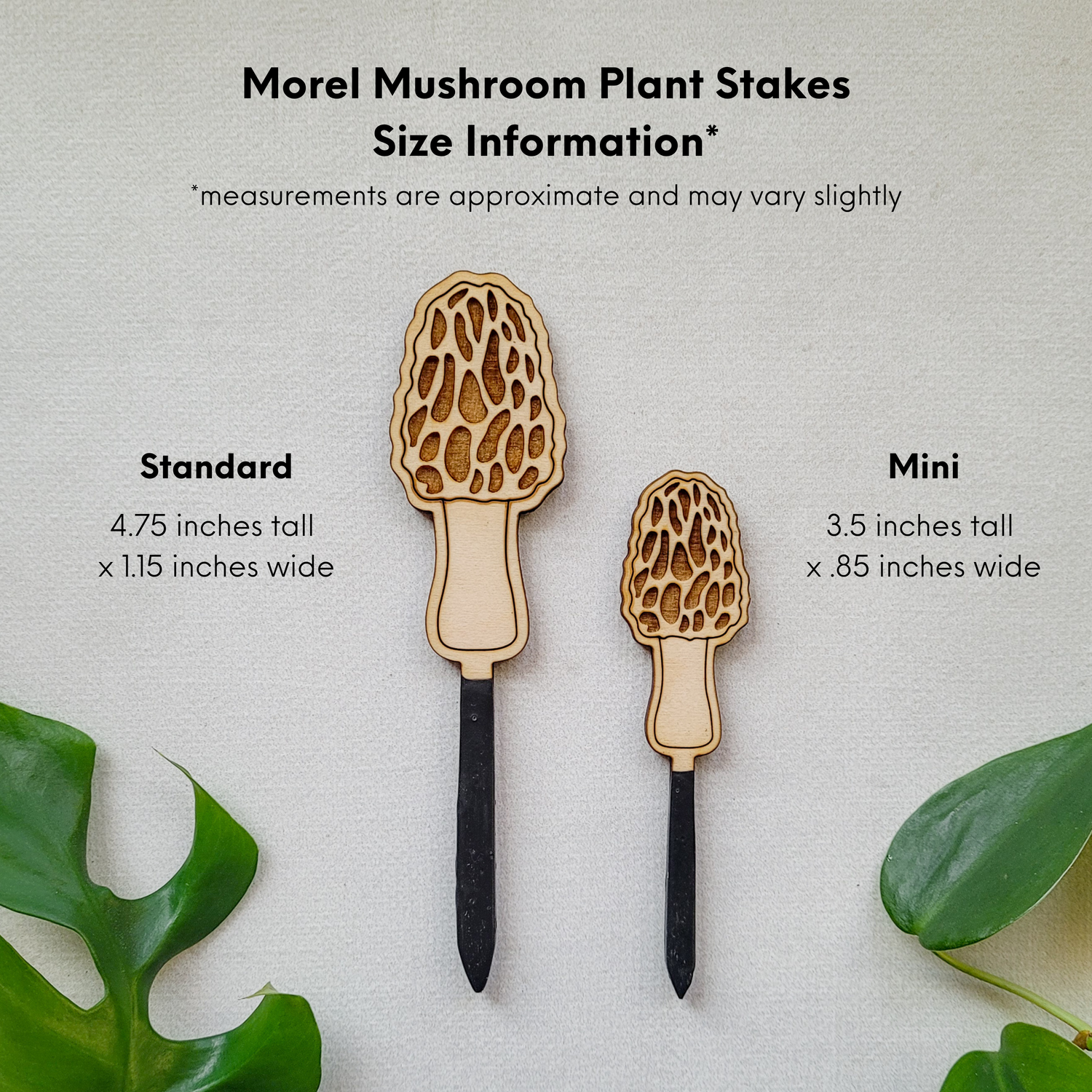 tall indoor plant stakes Morel Mushroom Indoor Plant Accessory Stake