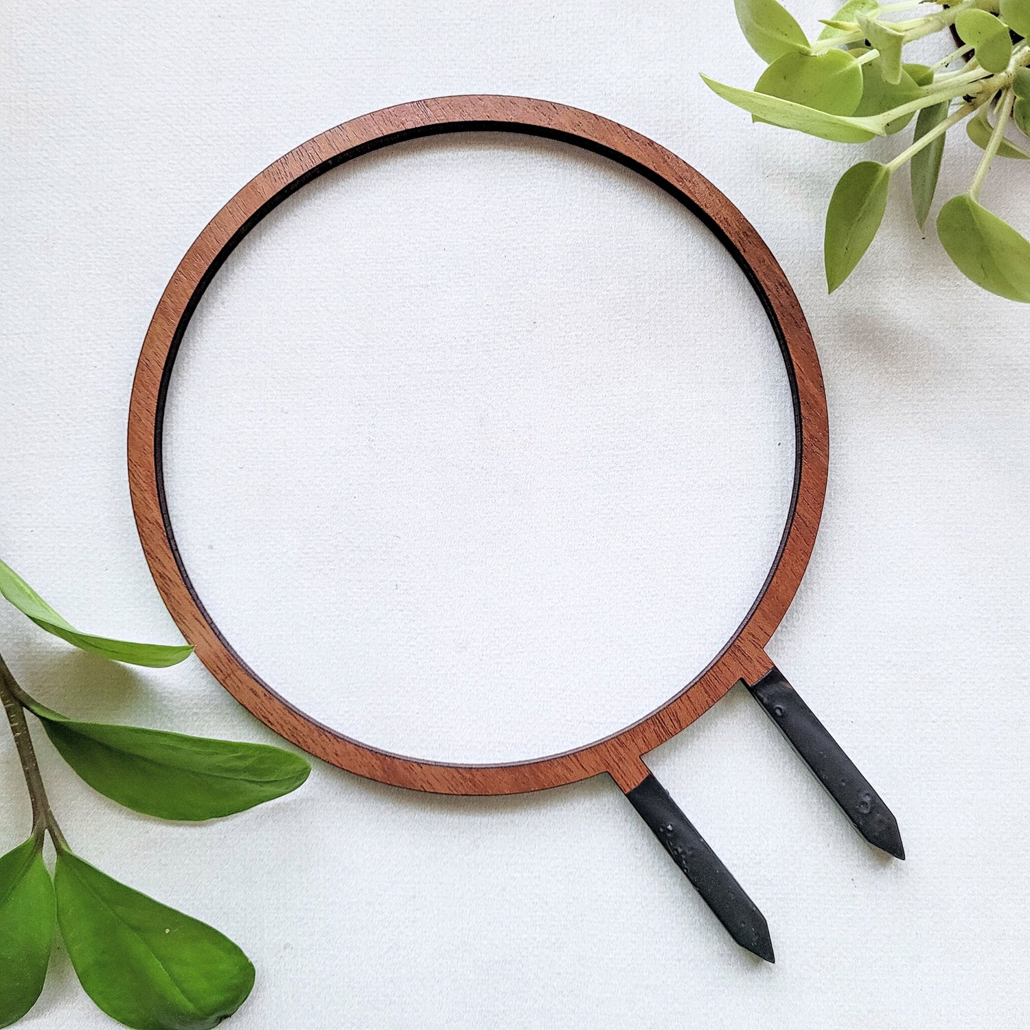 circular plant trellis Round Circle Indoor Plant Trellis - Single Hoop